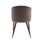 Chaises de salle à manger Porthos Home Ryn en velours avec garniture dorée, lot de 2
