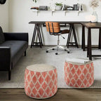 WYNDENHALL Nesbitt Boho Round Pouf, Natural Woven Braided Jute