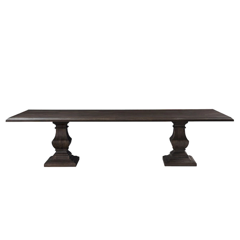 Table à manger rectangulaire marron vintage Toulon