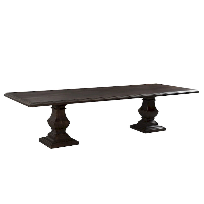 Table à manger rectangulaire marron vintage Toulon