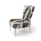 Designart Black And Gold Cubic Expression VII Upholstered Modern & Contemporary Accent Chair and Modern Arm Chair