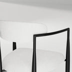 110.24 Inch Modern Minimalist 9 - Piece Extendable Sintered Stone Top Double Pedestal Dining Set