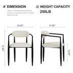 110.24 Inch Modern Minimalist 9 - Piece Extendable Sintered Stone Top Double Pedestal Dining Set