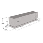 Shu WH-EF Electric Fireplace 71 TV Stand