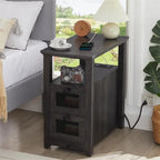 Table d'appoint avec station de recharge - 35 P x 60 L x 63 H cm