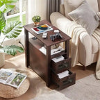 Table d'appoint avec station de recharge - 35 P x 60 L x 63 H cm