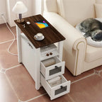 Table d'appoint avec station de recharge - 35 P x 60 L x 63 H cm