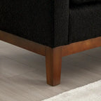 Banc élégant rembourré,avec pieds en bois