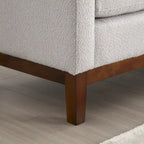 Banc élégant rembourré,avec pieds en bois