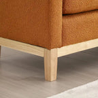 Banc élégant rembourré,avec pieds en bois