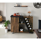 Meuble à vin mobile Tern Modern 6 étagères Furniture of America