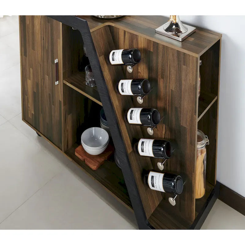 Meuble à vin mobile Tern Modern 6 étagères Furniture of America
