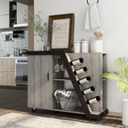 Meuble à vin mobile Tern Modern 6 étagères Furniture of America