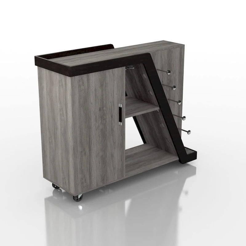 Meuble à vin mobile Tern Modern 6 étagères Furniture of America