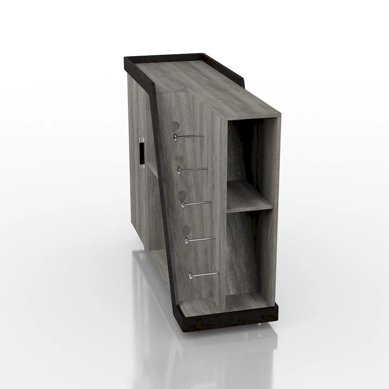 Meuble à vin mobile Tern Modern 6 étagères Furniture of America