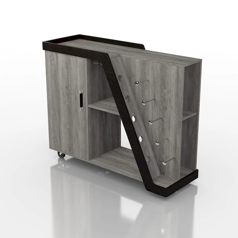 Meuble à vin mobile Tern Modern 6 étagères Furniture of America