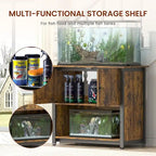 Meuble de support pour aquarium de 150-190 litres avec rangement