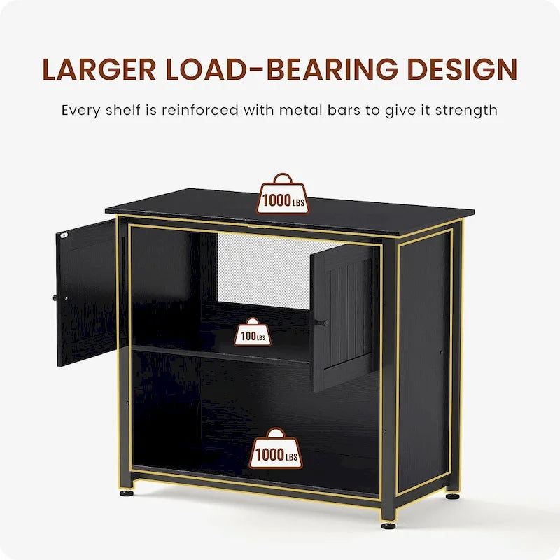Meuble de support pour aquarium de 150-190 litres avec rangement