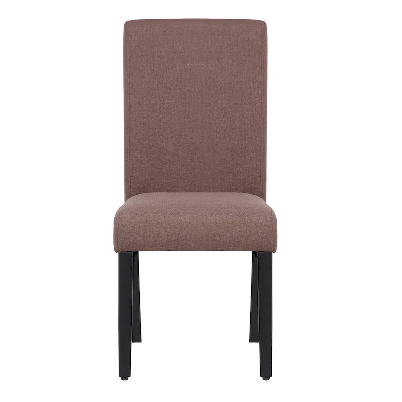 Chaise de salle à manger Grandview en tissu de lin capitonné (lot de 2)