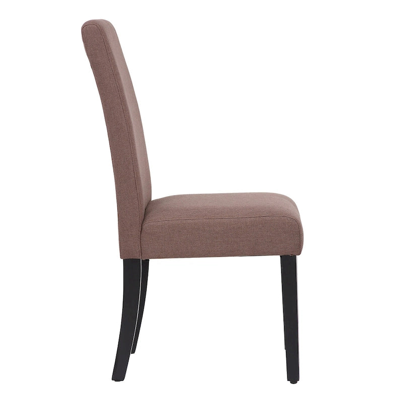 Chaise de salle à manger Grandview en tissu de lin capitonné (lot de 2)