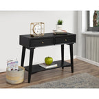 Console Mid-Century Moderne Flynn avec 2 tiroirs de Alpine Furniture
