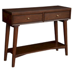 Console Mid-Century Moderne Flynn avec 2 tiroirs de Alpine Furniture