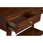 Console Mid-Century Moderne Flynn avec 2 tiroirs de Alpine Furniture