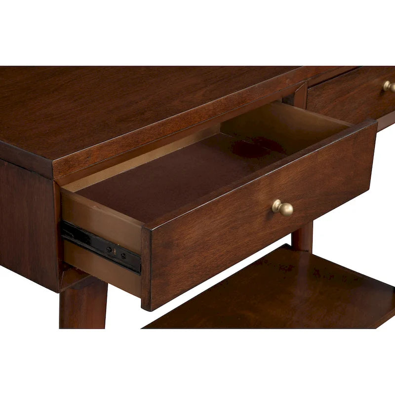 Console Mid-Century Moderne Flynn avec 2 tiroirs de Alpine Furniture