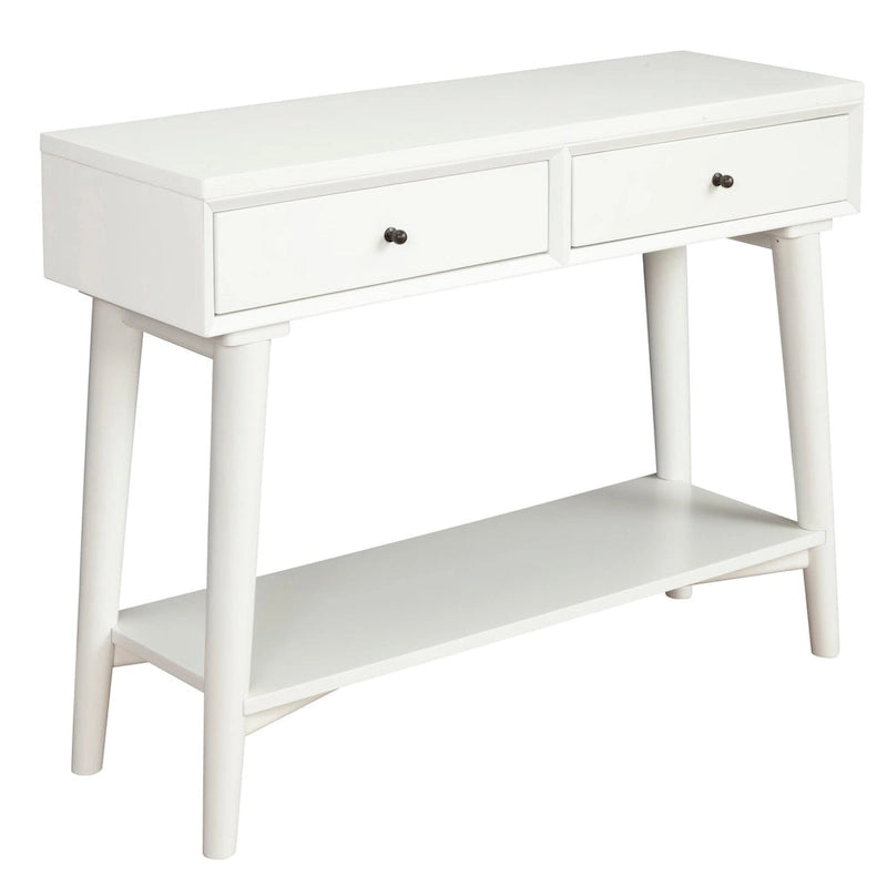 Console Mid-Century Moderne Flynn avec 2 tiroirs de Alpine Furniture