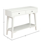 Console Mid-Century Moderne Flynn avec 2 tiroirs de Alpine Furniture