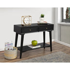 Console Mid-Century Moderne Flynn avec 2 tiroirs de Alpine Furniture