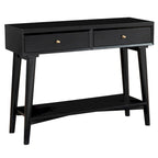 Console Mid-Century Moderne Flynn avec 2 tiroirs de Alpine Furniture