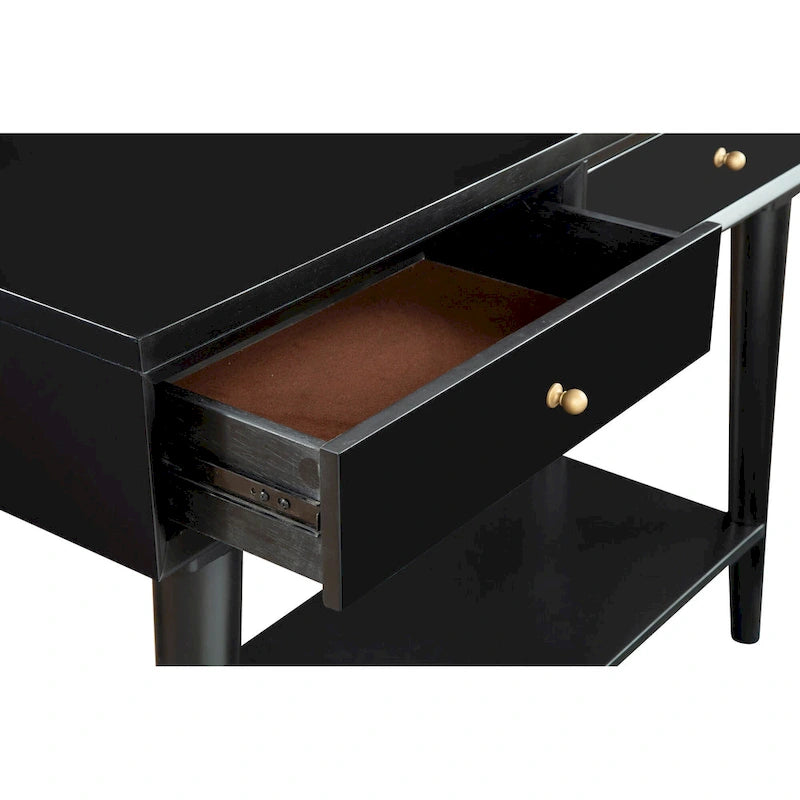 Console Mid-Century Moderne Flynn avec 2 tiroirs de Alpine Furniture