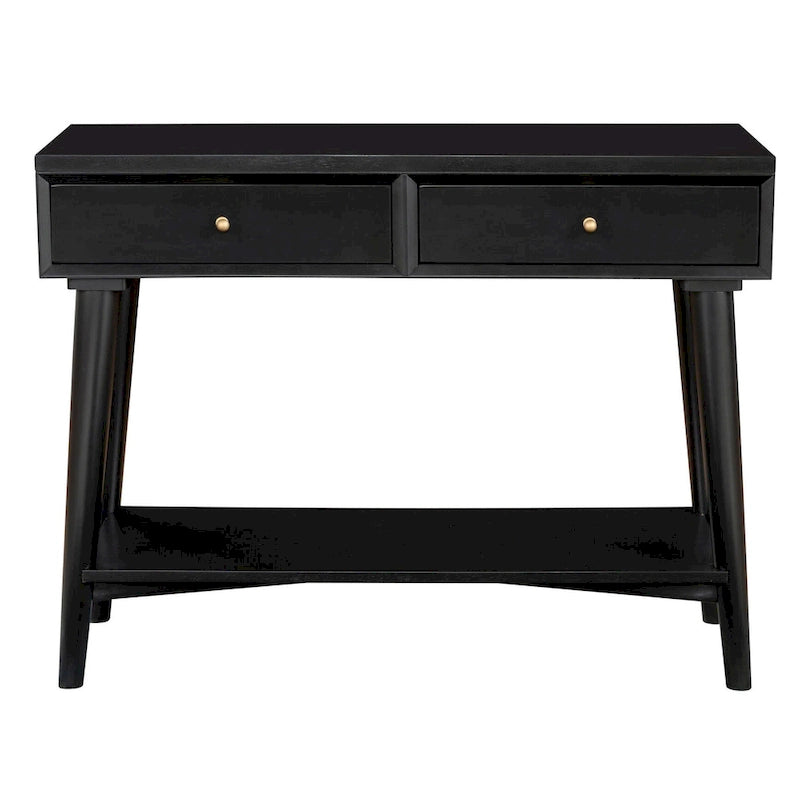 Console Mid-Century Moderne Flynn avec 2 tiroirs de Alpine Furniture