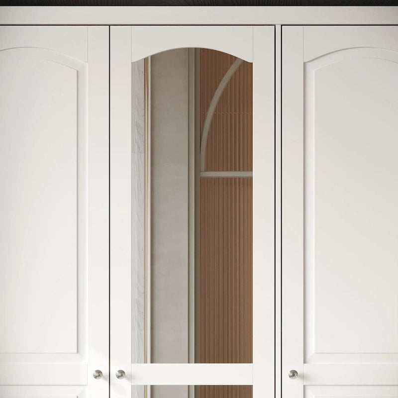 Armoires à double penderie modulaires avec miroir de façade