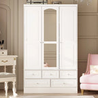 Armoires à double penderie modulaires avec miroir de façade