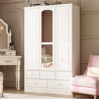 Armoires à double penderie modulaires avec miroir de façade