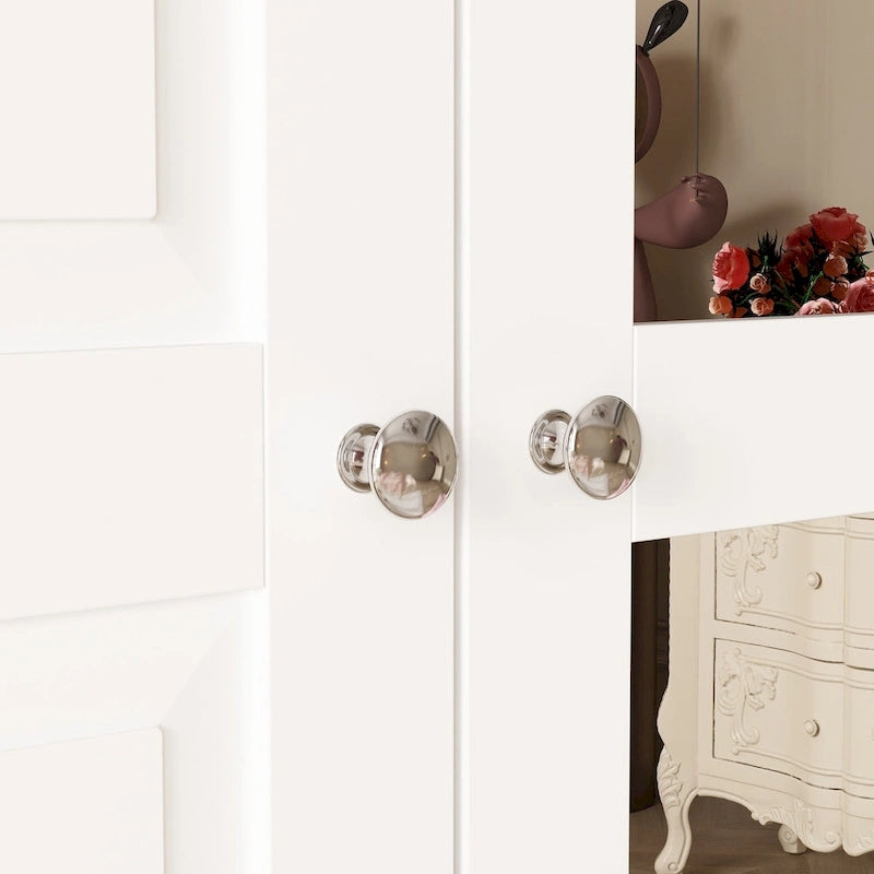 Armoires à double penderie modulaires avec miroir de façade