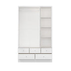 Armoires à double penderie modulaires avec miroir de façade