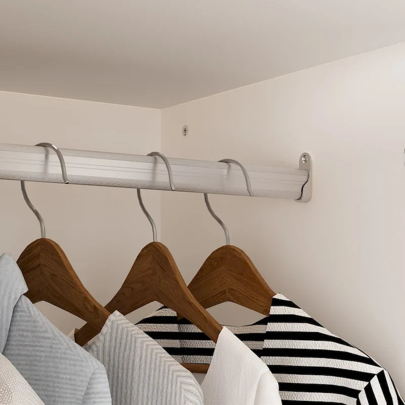 Armoires à double penderie modulaires avec miroir de façade