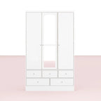 Armoires à double penderie modulaires avec miroir de façade