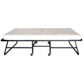 Feld Contemporary Black 48-inch Steel Rollaway Bed with Mattress by 