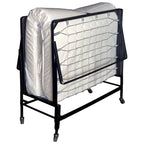 Feld Contemporary Black 48-inch Steel Rollaway Bed with Mattress by
