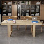 Table de conférence de bureau moderne, 86,6 x 47,2, bureau d'ordinateur