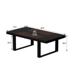 Table de conférence de bureau moderne, 86,6 x 47,2, bureau d'ordinateur