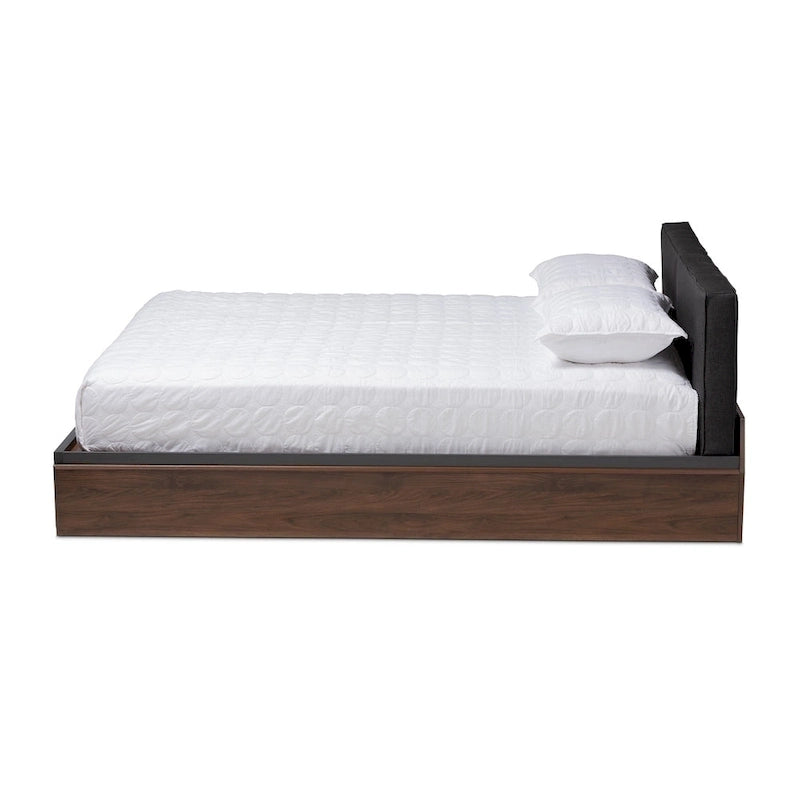 Lit plateforme de rangement contemporain pour grand lit (Queen Size)