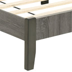 Lit plateforme en bois gris rustique Lucia de Furniture of America