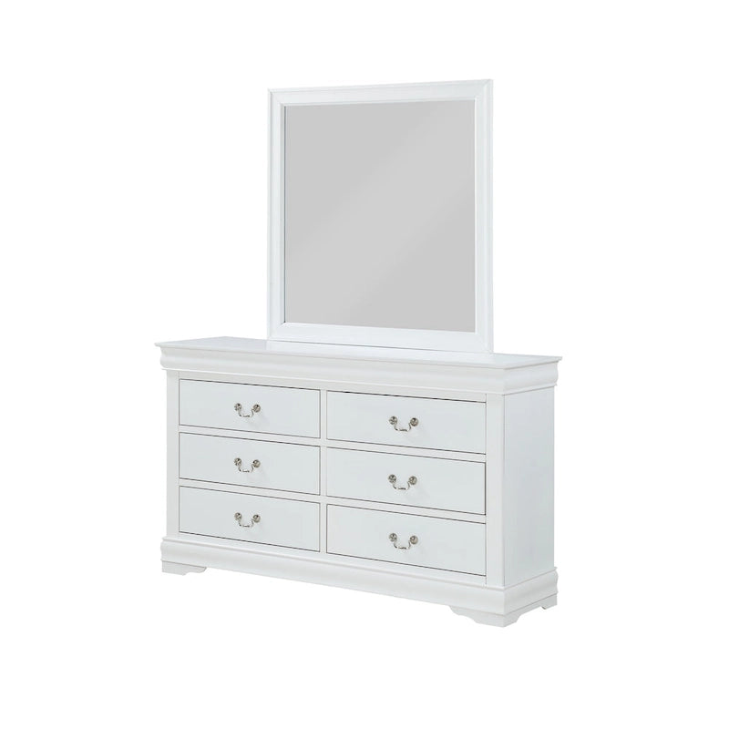Ensemble de chambre à coucher 4 pièces blanc Lillie Sleigh