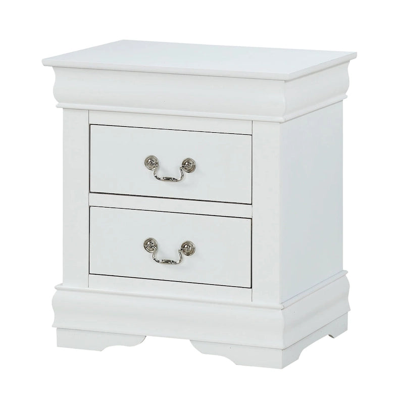 Ensemble de chambre à coucher 4 pièces blanc Lillie Sleigh