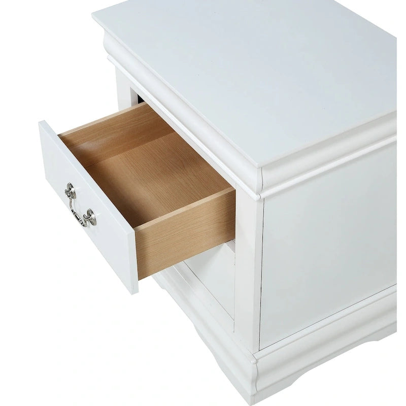 Ensemble de chambre à coucher 4 pièces blanc Lillie Sleigh